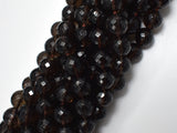 Smoky Quartz Beads, 10mm Faceted Round Beads