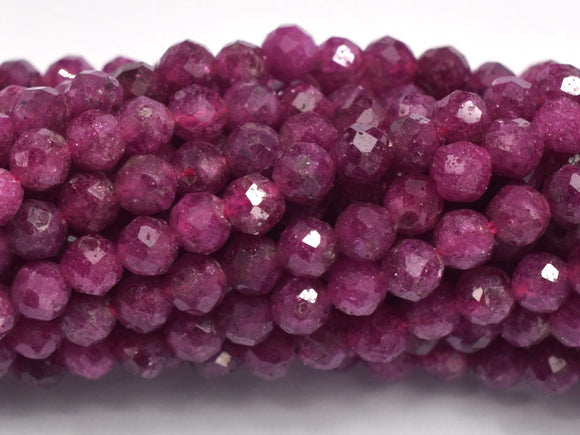 Ruby, 3mm Micro Faceted Round