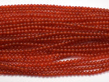 Carnelian Beads, Round, 4mm-BeadBasic