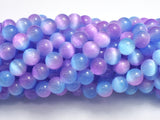 Selenite - Purple & Blue, 8mm (8.5mm) Round-BeadBasic