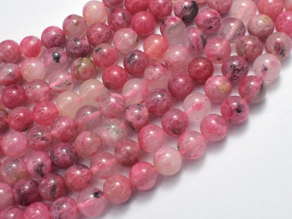 Pink Rhodonite, Sakura Rhodonite, 8mm (8.5mm) Round