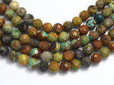 Natural Turquoise, 4mm Micro Faceted Round-BeadBasic