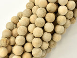 Matte Silkwood Beads, 10mm Round Beads