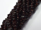 Red Garnet, 4mm - 10mm Pebble Chips Beads-BeadBasic