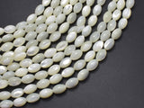 Mother of Pearl, MOP, White, 6x9mm Rice-BeadBasic