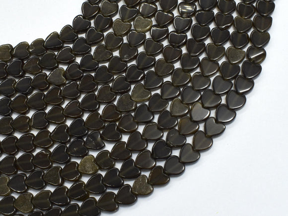 Golden Obsidian, 6mm Heart-BeadBasic