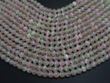 Selenite - Peach & Yellow, 6mm (6.5mm)-BeadBasic