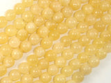 Yellow Jade Beads, Round, 8mm (8.5mm)