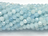 Aquamarine Beads, 3.5mm Micro Faceted