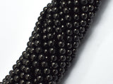 Jet Gemstone, 4mm (4.7mm) Round