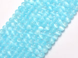 Selenite - Blue, 6mm (6.5mm) Round-BeadBasic