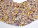 Amethyst, Citrine, 6mm Round-BeadBasic