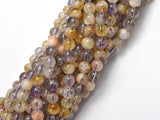 Amethyst, Citrine, 6mm Round-BeadBasic