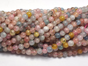 Beryl Beads, Aquamarine, Morganite, Heliodor, 4mm Round-BeadBasic