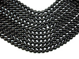 Jet Gemstone, 10mm Round Beads