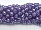 Mystic Coated Amethyst 8mm Faceted Round-BeadBasic