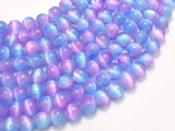 Selenite - Purple & Blue, 8mm (8.5mm) Round-BeadBasic