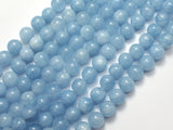 Jade - Aquamarine Light Blue 8mm Round-BeadBasic