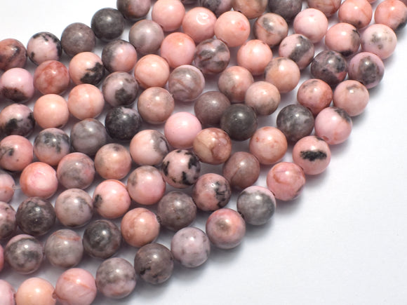 Pink Zebra Jasper, 8mm Round Beads
