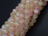 Selenite - Peach & Yellow, 8mm (8.5mm)-BeadBasic