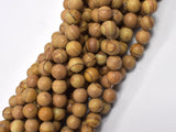 Wood Jasper 8mm Round Beads