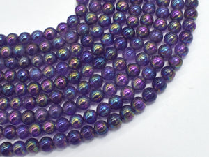 Mystic Coated Amethyst 6mm (6.5mm) Round-BeadBasic