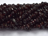 Red Garnet, 4mm - 10mm Pebble Chips Beads-BeadBasic