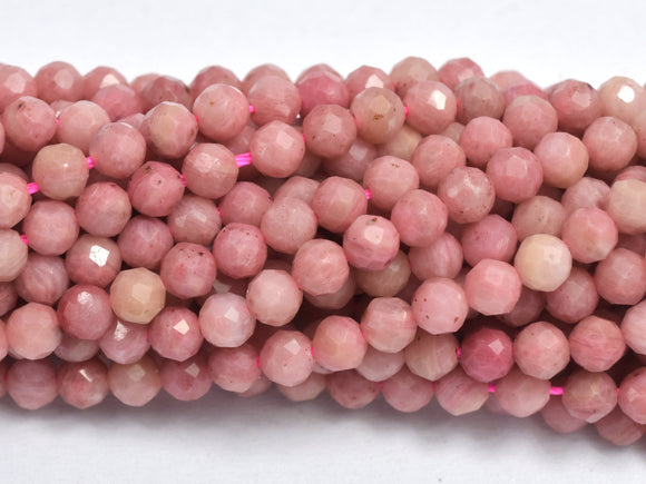 Rhodonite, Pink Rhodonite, 3.5mm Micro Round-BeadBasic