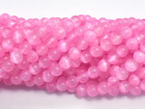 Selenite - Pink, 6mm (6.5mm) Round-BeadBasic