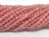 Strawberry Quartz, Lepidocrocite, 4mm (4.8mm) Round Beads-BeadBasic