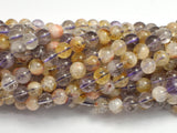 Amethyst, Citrine, 6mm Round-BeadBasic