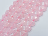 Rose Quartz 12mm Heart Beads, 15 Inch-BeadBasic