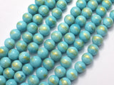 Mashan Jade - Blue, 8mm (8.5mm) Round-BeadBasic