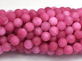 Matte Jade - Pink, 8mm Round-BeadBasic