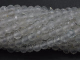 White Topaz Beads, 3mm (2.8mm) Micro Faceted Round-BeadBasic