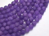 Matte Jade - Purple, 8mm Round-BeadBasic