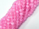 Selenite - Pink, 6mm (6.5mm) Round-BeadBasic