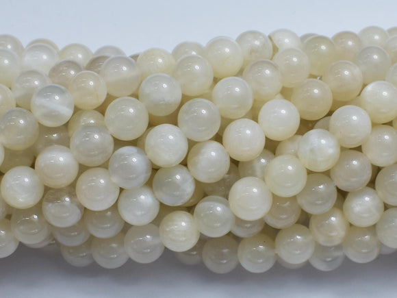 Milky White Moonstone, 6mm Round