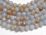 Angelite, 4mm (3.8mm) Micro Faceted Round-BeadBasic