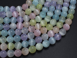 Selenite - Rainbow, 8mm (8.5mm) Round-BeadBasic