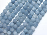Matte Jade - Aquamarine Color, 8mm Round-BeadBasic