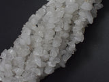 Clear Quartz, 4mm - 10mm Chips Beads, 33 Inch-BeadBasic