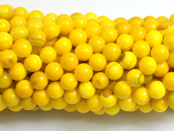 Jade - Yellow, 6mm Round-BeadBasic