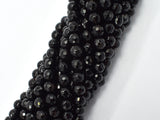 Black Onyx Beads, Faceted Round, 6mm-BeadBasic