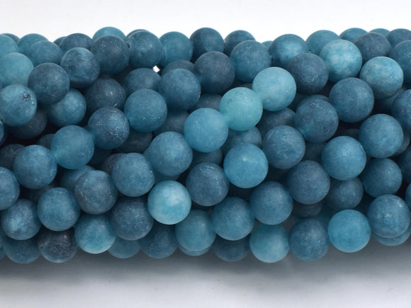Matte Jade - Blue, 6mm Round-BeadBasic