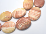Red Malachite, 30x40mm Oval Beads