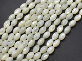 Mother of Pearl, MOP, White, 6x9mm Rice-BeadBasic