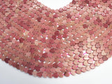 Rhodonite, 6mm Heart Beads-BeadBasic