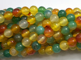 Rainbow Agate Beads, Round, 8mm, 15.5 Inch-BeadBasic