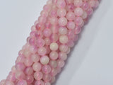 Jade - Pink 8mm Round Beads-BeadBasic